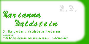 marianna waldstein business card